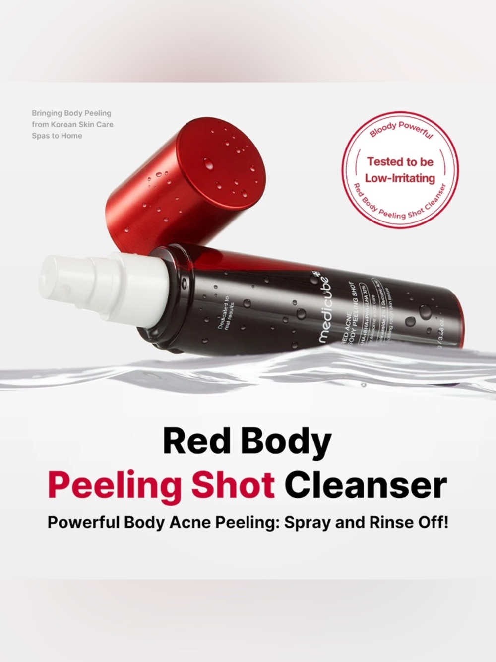 Medicube Red Body Peeling Shot Cleanser. BRAND NEW - Picture 3 of 5